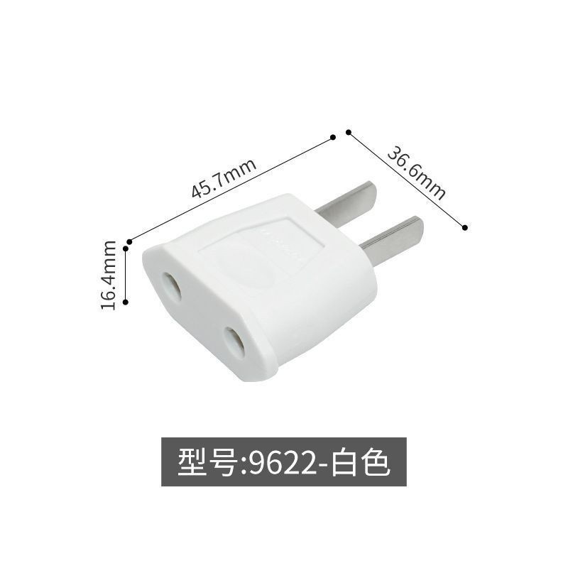 Thiết bị Châu Âu Bộ chuyển đổi tiêu chuẩn quốc gia Chân phẳng sang lỗ tròn Cắm chuyển đổi điện Sử dụng trong nước Cắm chuyển đổi chân tròn FV9L
