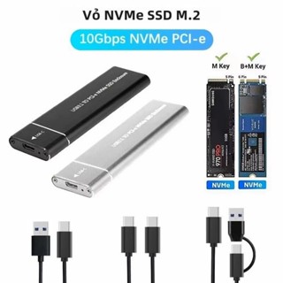 Khuyến mãi Hộp đựng ổ cứng ngoài M2 NVME SSD USB 3.1 Type C 10Gbps-Tương thích Mac và Windows PC tiện lợi chất lượng cao