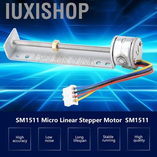 Iuxishop IUXISHOP-VN Động cơ bước tuyến tính 5V 5V Slider vít 4 dây SM1511 Micro Pull Push Actuarator cho máy quét dụng cụ chính xác