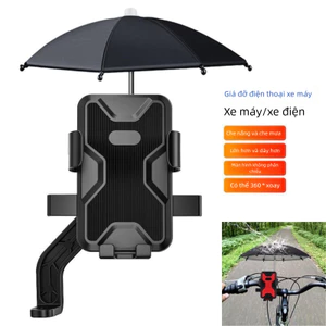Giá Đỡ Điện Thoại Xe Máy, Thích Hợp Cho Giá Đỡ Điện Thoại Xe Điện, Tấm Che Nắng Dễ Thương Chống Sốc, Chống Thấm Nước, Có Ô Điều Hướng Cố Định Giá Đỡ Điện Thoại