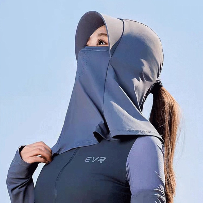 Musion UV Protection Ice Silk Face Mask Chống nắng Mũ có thể giặt thoáng khí cho những cuộc phiêu lưu ngoài trời
