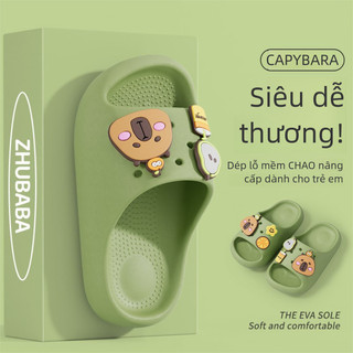 Dép đi trong nhà Capybara dễ thương cho bé – Chống trượt, nhẹ êm, phong cách hè