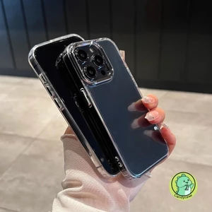 Vỏ bảo vệ Camera cho Samsung Galaxy S25 Edge S24 S23 S22 S21 S20 FE S10 Note 20 Ultra 10 Plus + 5G 4G Vỏ sang trọng Khung mạ đơn giản dễ thương Vỏ điện thoại mềm