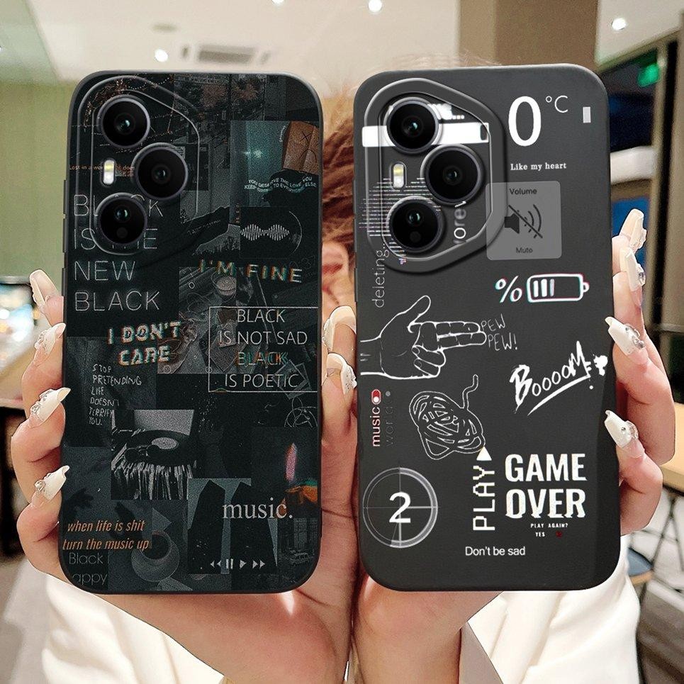 Dành Cho Honor 400 Pro 5G Ốp lưng Honor 400 Vỏ Silicon Mềm Ốp Lưng Hoạt Hình Phong Cảnh Mèo Thẩm Mỹ Họa Tiết Trường Hợp Vỏ