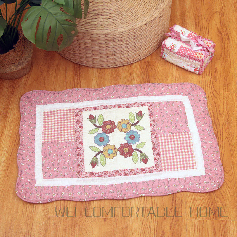 Cửa Vào Thảm Mục Vụ Cotton Chăn Chống Trơn Trượt Phòng Tắm Phòng Ngủ Sàn Thảm Máy Có Thể Giặt Thảm