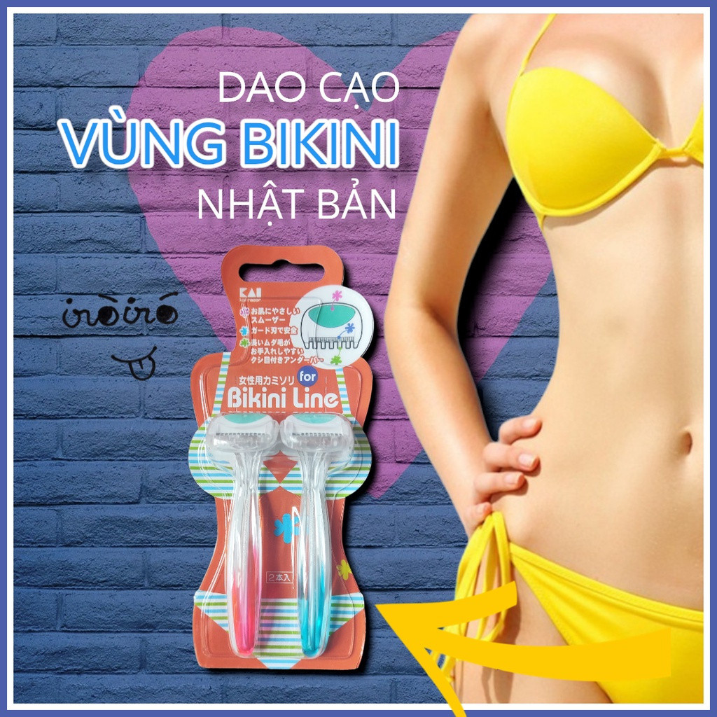 Set 2 dao cạo vùng Bikini - Nhật Bản an toàn, việc làm sạch vùng bikini dễ dàng hơn
