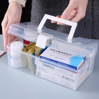 Hộp lưu trữ di động trong suốt tối giản - Đồ trang sức Đồ nhỏ Phong cách INS Hộp đựng nhựa cầm tay