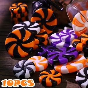 10 Chiếc Acrylic Giả Kẹo Đồ Trang Trí Treo Mô Phỏng Cây Treo Mặt Dây Chuyền Halloween