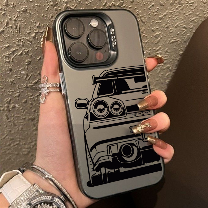 Ốp Lưng Xe JDM Dream Cho OPPO Reno 14 13F 12F 11F 11 12 13 Pro A5 A3 Pro 5G Ốp Lưng Mát Mờ Giáp Chống Sốc Cao Cấp IMD In