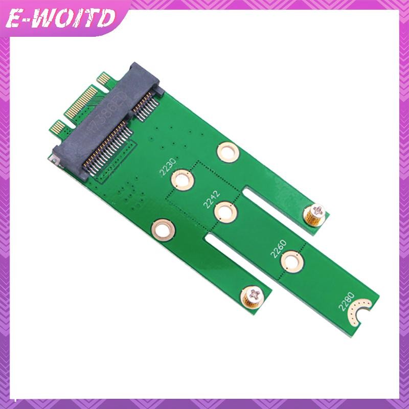 E-WOITD NGFF M.2 B Chìa Khóa Sang MSATA PCI-E PCI-Express SATA 3.0 SSD Hỗ Trợ Khe Cắm Chế Độ B MSATA Nam Bộ Chuyển Đổi Thẻ Cho 2242 / 2260 E-WOITD