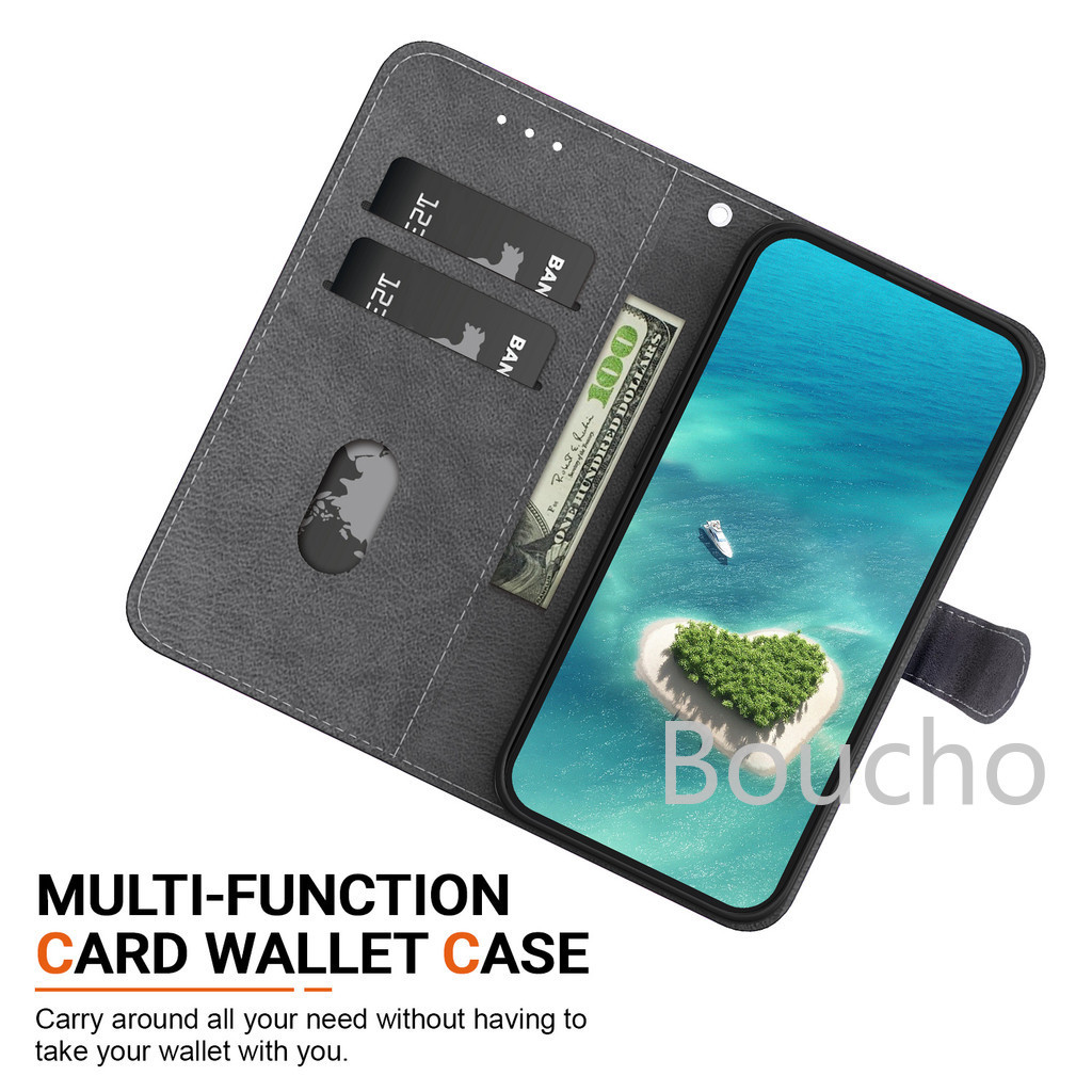 Dành Cho Samsung Galaxy A06 5G Vỏ Ví Da Điện Thoại Dành Cho Samsung Galaxy A07 A17 A16 A26 A36 A56 5G Ốp Lưng Từ Tính Đứng Dễ Thương Họa Tiết Sơn 3D Flip Cover