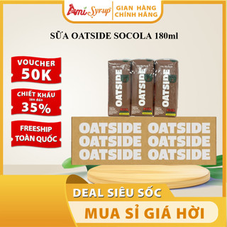 Sữa Oatside socola 180ml - lốc 3 hộp dinh dưỡng hoàn hảo