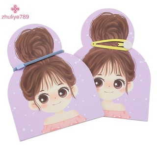 < zhuliye789 > Bộ 50 Cô Gái Dễ Thương Barrettes Hiển Thị Thẻ Kẹp Tóc Đóng Gói Thẻ Giấy Cho Phụ Kiện Tóc DIY Thẻ Giá Bán Lẻ