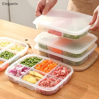 EGN Trong Suốt 4 / 6 Lưới Hộp Bảo Quản Tủ Lạnh Dung Tích Lớn Hộp Bảo Quản Ngăn Thịt Thực Phẩm Dụng Cụ Nhà Bếp N