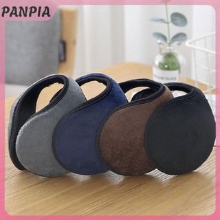 PANPIA-Thicken Mùa Đông Unisex Tai Nghe Lông Cừu Ấm Hơn Earmuff Ấm Áp Sang Trọng Vải Bịt Tai Bao Earwarmers Earlap Warmer Bảo Vệ Tai