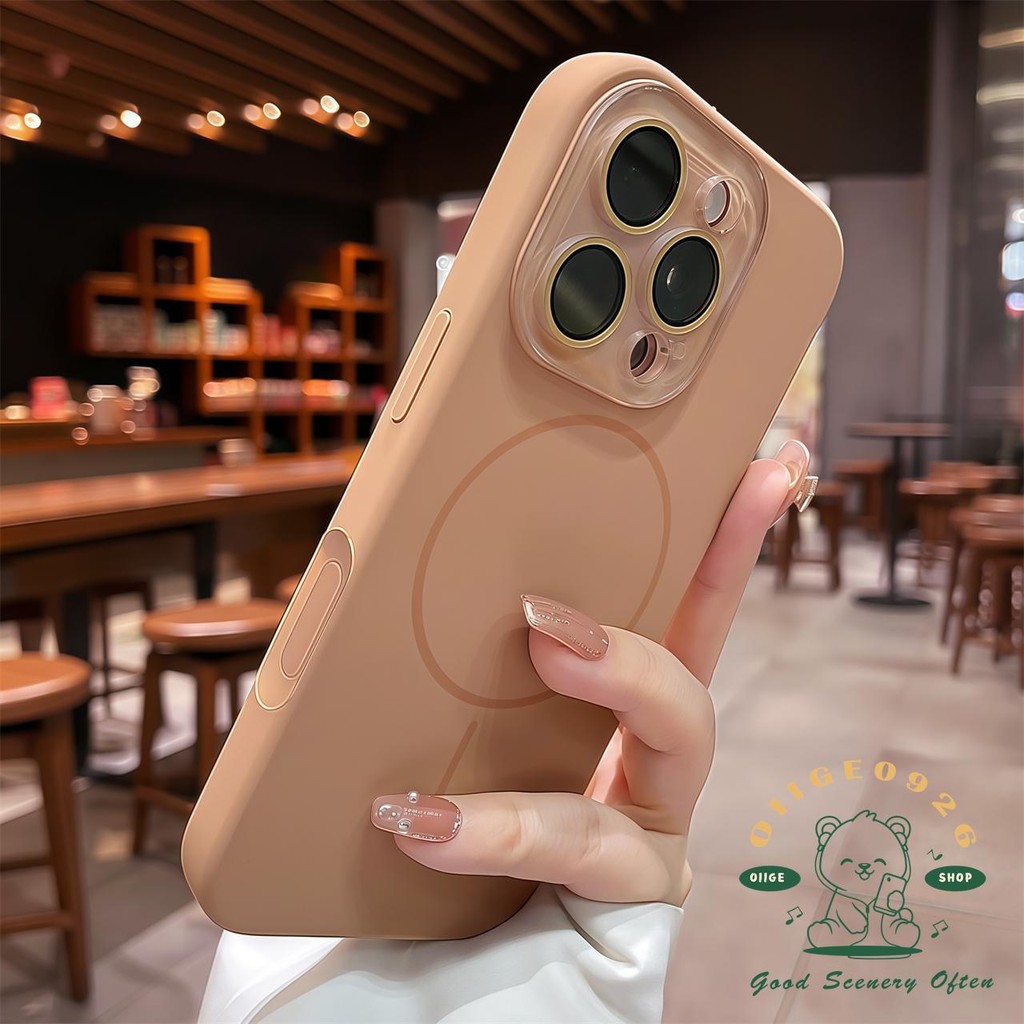 Kẹo Màu AI Chìa Khóa Lỏng Từ Tính Vỏ Điện Thoại iphone16 Pro Max 15 14 13 Vỏ Cho iPhone Vỏ Silicon Mềm TPU Chống Sốc