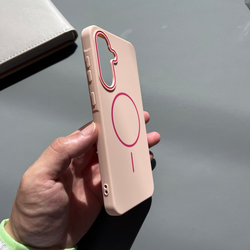 Ốp điện thoại TPU mềm Macaron cho Samsung S25 S24 S23 S22 ULTRA PLUS 5G Vỏ từ tính mỏng cảm ứng tốt