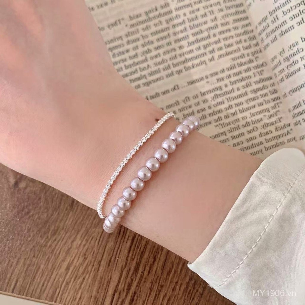 Vòng tay ngọc trai nữ sang trọng nhẹ nhàng