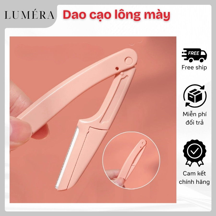 Dao cạo lông mày nhỏ gọn có thể gập lại, dụng cụ tỉa chân mày gấp gọn tiện lợi