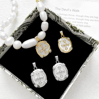 14k Đồng Clad Vàng Giữ Màu Fritillary Mica Mặt Dây Chuyền Tự Làm Handmade Trang Sức Vòng Tay Vòng Cổ Bông Tai Phụ Kiện
