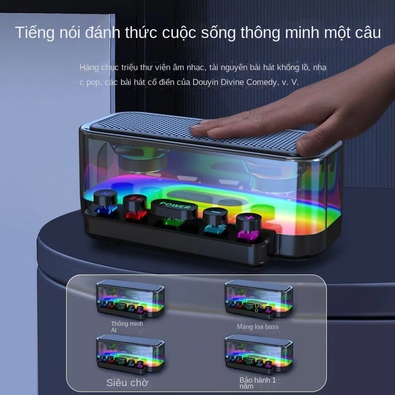 Loa Bluetooth Loa không dây- Loa máy tính-Đầm Bluetooth LED nhiều màu-New Z6 Loa Bluetooth Loa không dây