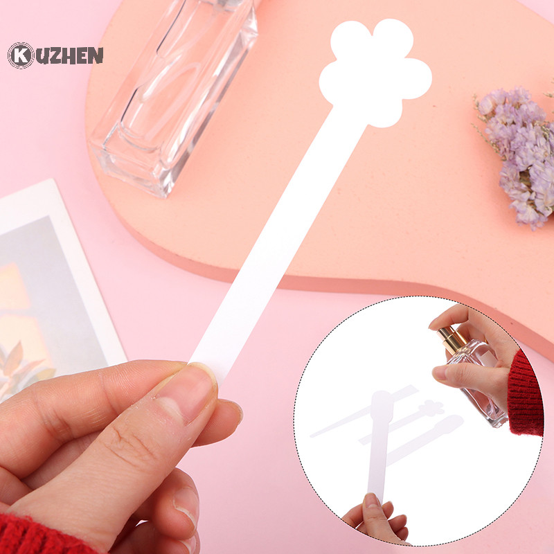 Kuzhen 100 Cái / lốc Tròn Tesg Kiểm Tra Hương Thơm Dải Giấy Hình Hoa HOT