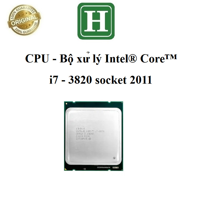 CPU - Bộ xử lý Intel core i7 3820 SK 2011 - dùng cho main X79, hàng zin ...