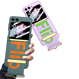 Sang Trọng Đa Năng Lật Chữ Dây Đeo Tay Giá Đỡ Cho Samsung Galaxy Z Flip 6 Z Flip 5 Flip6 Flip5 Cứng Vỏ Điện Thoại Di Động