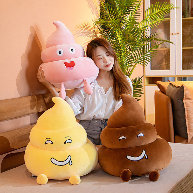 Rytanda Feces Đồ chơi sang trọng Gấu bông Móc khóa phân dễ thương, Gối bài tiết, Đồ chơi sang trọng dễ thương, Quà tặng sinh nhật bạn gái trẻ em, Trang trí nhà cửa