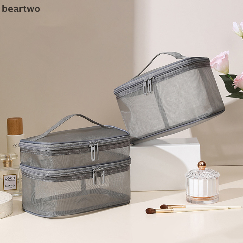 Túi mỹ phẩm du lịch Beartwo dung tích lớn, chống thấm nước, tiện lợi ngoài trời, đựng đồ trang điểm nữ