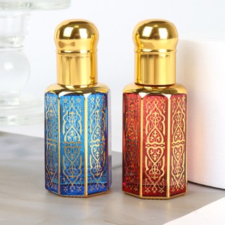 3 / 6 / 12ml Tinh Dầu Lăn Chai Trống Mạ Điện Nước Hoa Đầy Màu Sắc Lăn Chai Massage Ứng Dụng Mẫu Thủy Tinh Octag