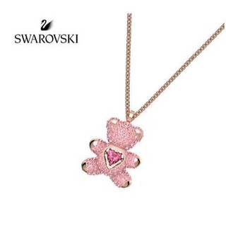 Hàng hóa tại chỗ [2024 Mới] Vòng cổ Gấu bông nữ/trang sức moissanite Pha lê không phai