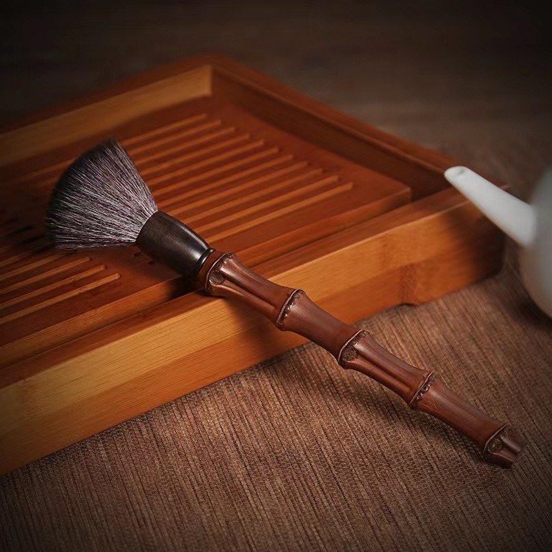 Chổi dưỡng ấm tử sa, Chổi vệ sinh ấm, chén dụng cụ pha trà
