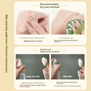 Amortals 100 Điểm Marshmallow Super Soft Powder Puff 🍎 🇲 ❈ 100 ✲ ❈ ❈ ❈ ❈ ❈ ❈ Đệm khí không bột Công cụ trang điểm mặt bọt biển ướt và khô không bột