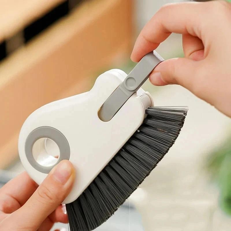 Bàn chải làm sạch rãnh cửa sổ 2 trong 1 Công cụ làm sạch rãnh cửa trượt Theo dõi sàn Bàn chải khoảng cách cầm tay Crevice Cleaner