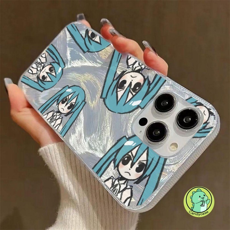 Vỏ Camlet Hatsune Miku Shine Cho Xiaomi Redmi K70 K60 K50 K40 Pro K70E K40S Note 13 12 11 10 Pro Plus 5G Vỏ Điện Thoại IMD Cứng Sang Trọng Anime Dễ Thương