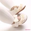 Giày moccasin bé gái ren nơ đế mềm chống trơn trượt, prewalker, tập đi đầu tiên