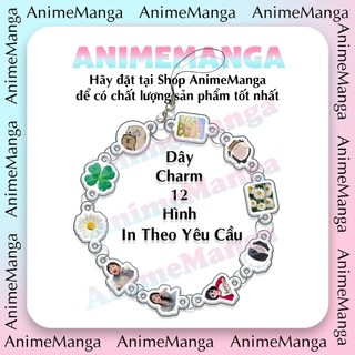 Phonestrap in theo yêu cầu móc treo điện thoại dễ thương cắt mặt theo yêu cầu Charm( 2 đầu nối )