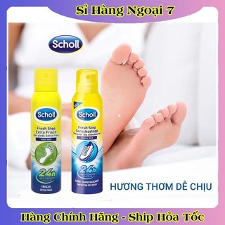 [CHE TÊN] Xịt khử mùi hôi chân & giày dép Scholl Fuss 150ml, ngăn mồ hôi chân