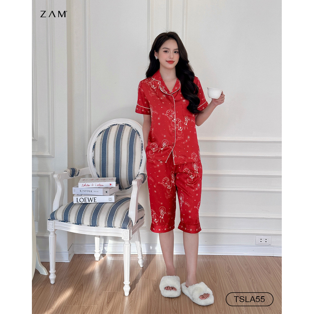 Ảnh BỘ MẶC NHÀ SHE BY ZAM - TSLA55 - BỘ NGẮN TAY QUẦN LỬNG CIRCUS 3