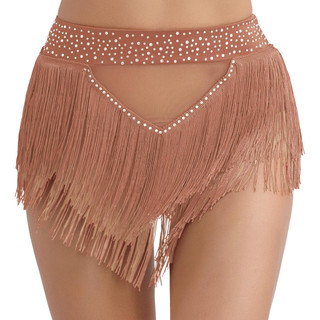 Yhong Nữ Lấp Lánh Kim Cương Giả Tua Rua Viền Rave Khiêu Vũ Quần Short Khiêu Vũ Đáy