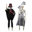 Exhila Trang trí Halloween Bộ xương toàn thân với chân đế có thể đặt ra để trưng bày ngôi nhà ma ám và trang trí tiệc Skull O