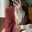 Khăn choàng viền ren JVSUB, Khăn choàng dệt kim len mùa xuân thu thân thiện với da, thoáng khí hợp thời trang Thiết kế thương hiệu sang trọng dành cho nữ Khăn choàng