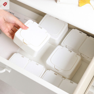 Alik Hộp Bảo Quản Trắng Để Bàn Sắp Xếp Dung Tích Lớn Bưu Thiếp Dán Hộp Đóng Gói Phụ Giá Đỡ VN
