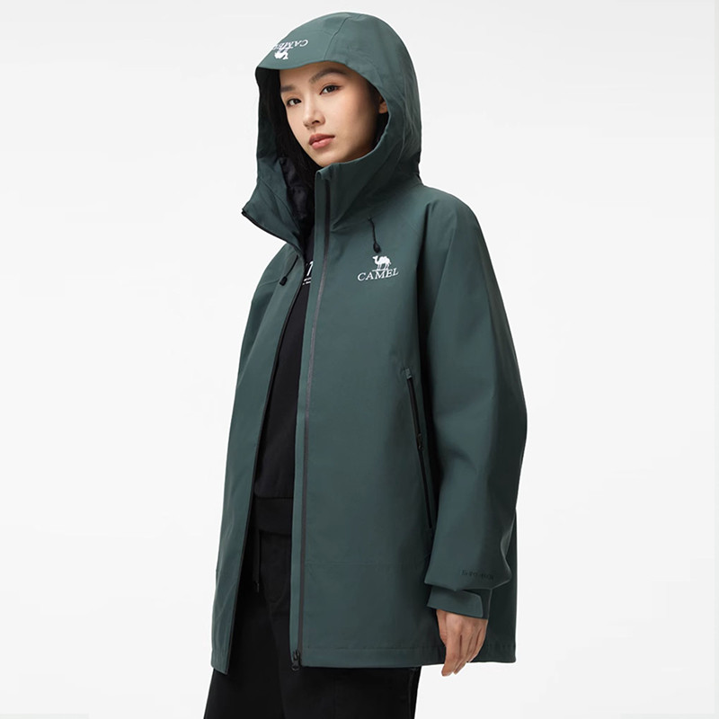 Ảnh Áo khoác ba chống CAMEL CROWN Unisex Bộ đồ leo núi vỏ cứng một lớp ngoài trời 4