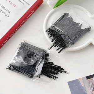 10 / 50 Chiếc Đen Kẹp Tóc Dùng Một Lần Pin Mũ Barrettes Sóng Kẹp Tóc Cầm Dụng Cụ Tạo Kiểu