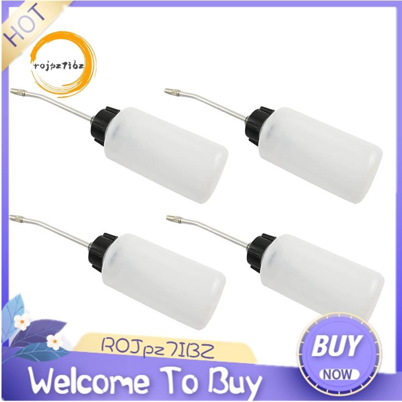 Oiler, Bình Đựng Dầu 120ml Có Vòi Góc Dài, Vít Trên Nắp Chai Dầu Vòi Mở Rộng 4 Cái
