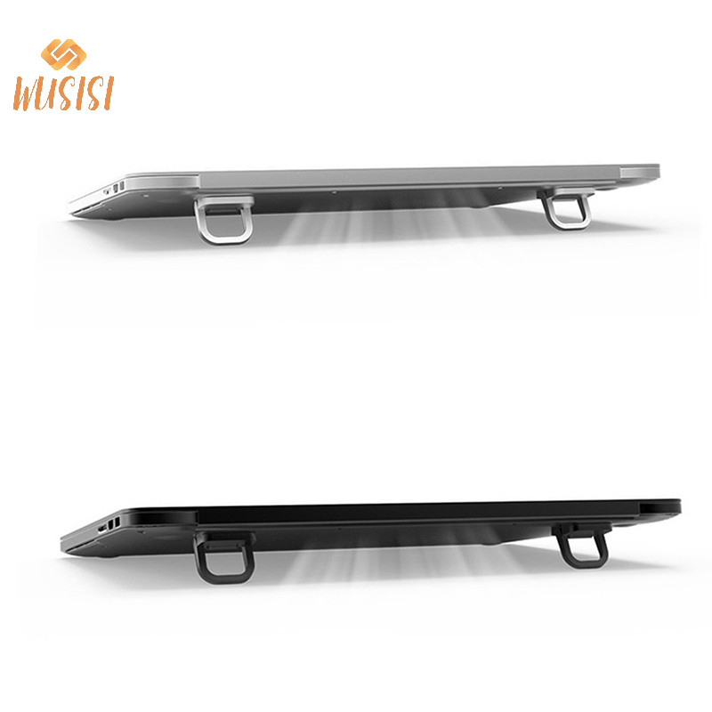 [WUSISI] 2 Giá đỡ laptop kim loại di động, gập lại, làm mát cho máy tính xách tay