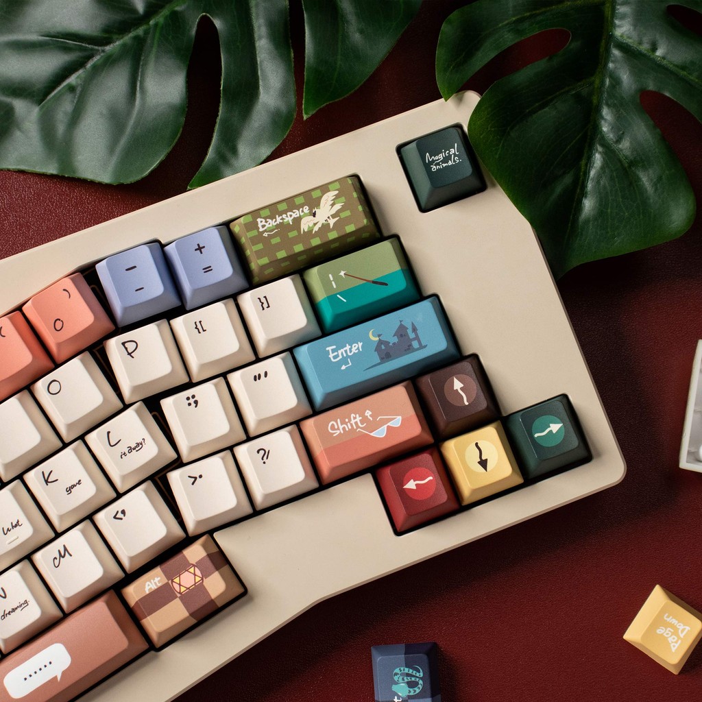 URE Magical Animals Keycaps PBT cherry / MOA Profile dày 1.7mm Bộ Keycaps dễ thương cho MX Switch Bàn phím cơ | BigBuy360 - bigbuy360.vn
