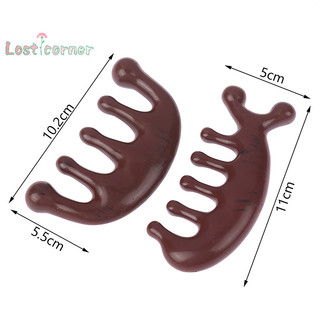 [Lostcorner] 1 Lược Massage Nhựa Kinh Tuyến Lược Da Đầu Mặt Mắt Vai Cổ Cạo Điều Trị Lược Răng Rộng Chống Tĩnh Điện [Mới]